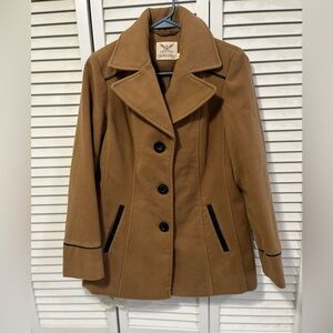 🔥 Brown Women's Pea Coat Size XS
